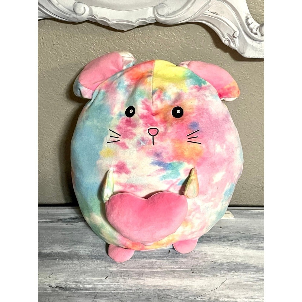 2 Scoops Tie Dye Mouse Shaped Plush 13" Stuffed Animal